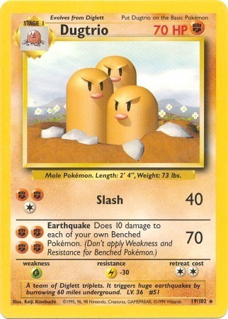 Dugtrio - Front