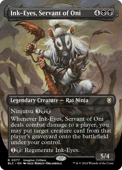 Ink-Eyes, Servant of Oni (Borderless) - Front