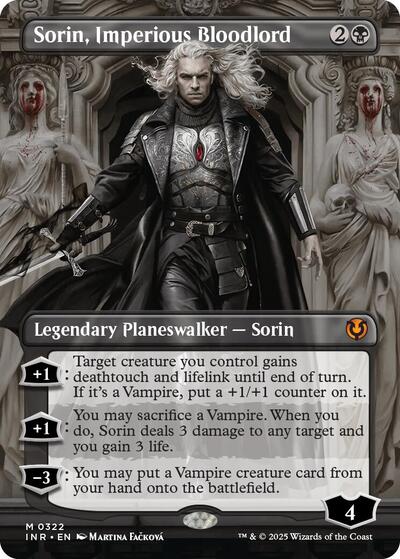Sorin, Imperious Bloodlord (Borderless) - Front