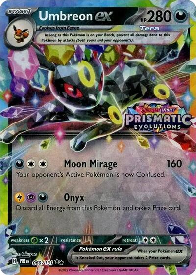 Umbreon ex - 060/131 (Prismatic Evolutions Stamp) - Front