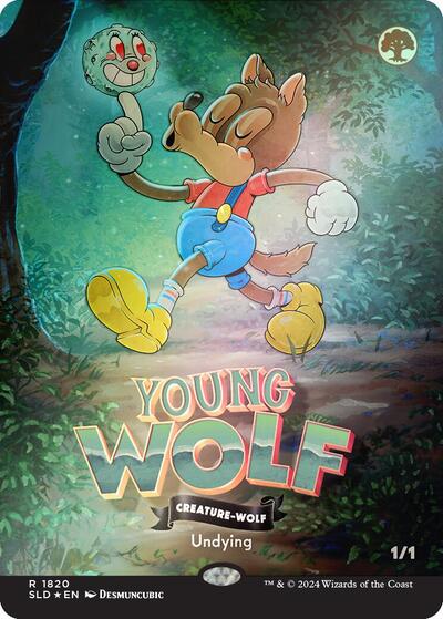 Young Wolf (Rainbow Foil) - Front
