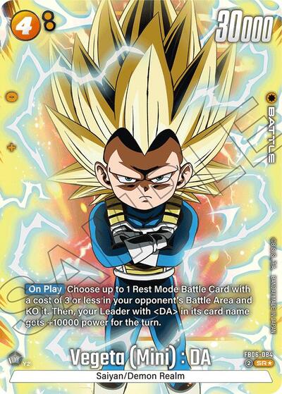 Vegeta (Mini) : DA - FB06-084 (Alternate Art) - Front
