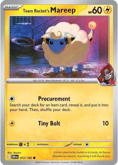 Team Rocket's Mareep - Front