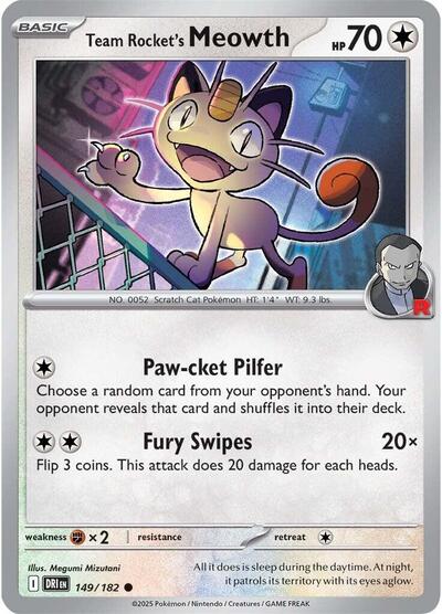 Team Rocket's Meowth - Front