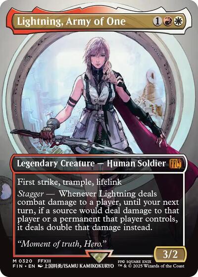 Lightning, Army of One (0320) (Borderless) - Front