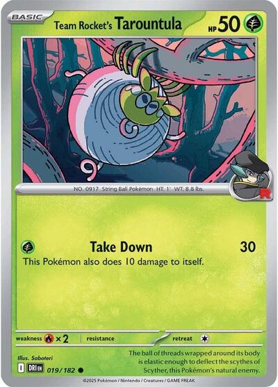 Team Rocket's Tarountula - Front