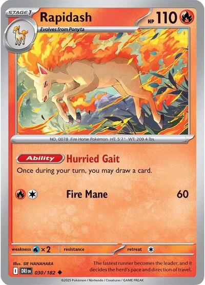 Rapidash - 030/182 - Front