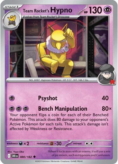 Team Rocket's Hypno - Front