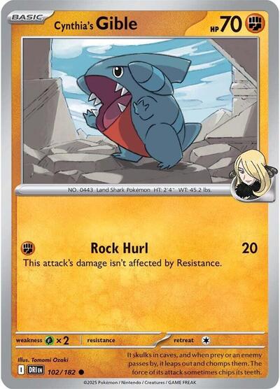 Cynthia's Gible - Front