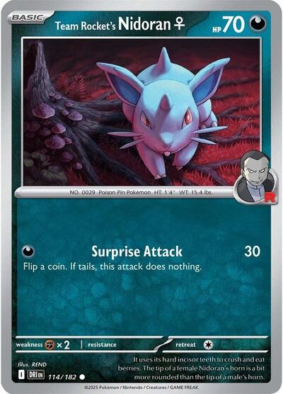 Team Rocket's Nidoran F - Front