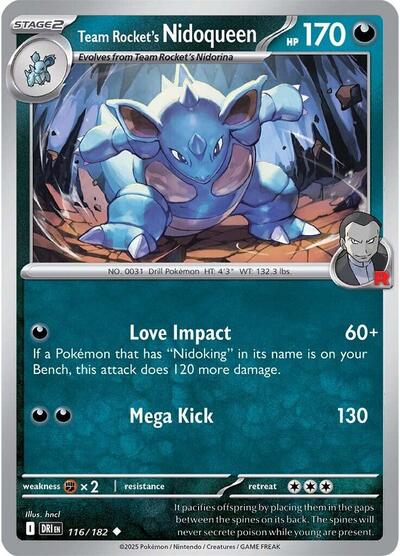Team Rocket's Nidoqueen - Front