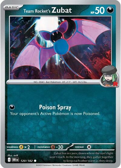 Team Rocket's Zubat - Front