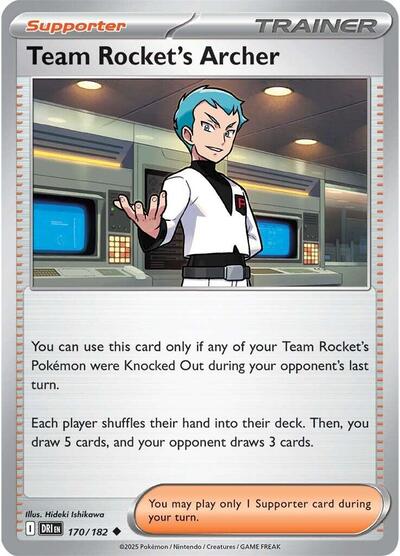 Team Rocket's Archer - 170/182 - Front