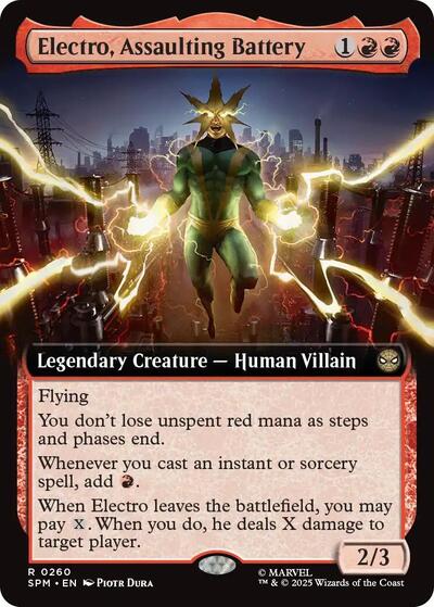 Electro, Assaulting Battery (Extended Art) - Front