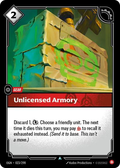 Unlicensed Armory - Front