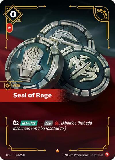 Seal of Rage - Front