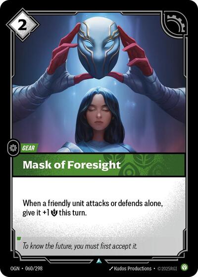Mask of Foresight - Front