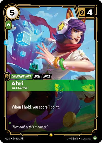 Ahri - Alluring (Alternate Art) - Front