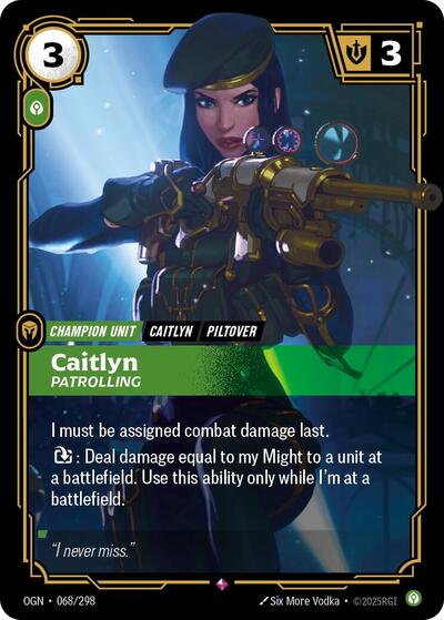 Caitlyn - Patrolling - Front
