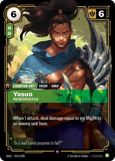 Yasuo - Remorseful - Front