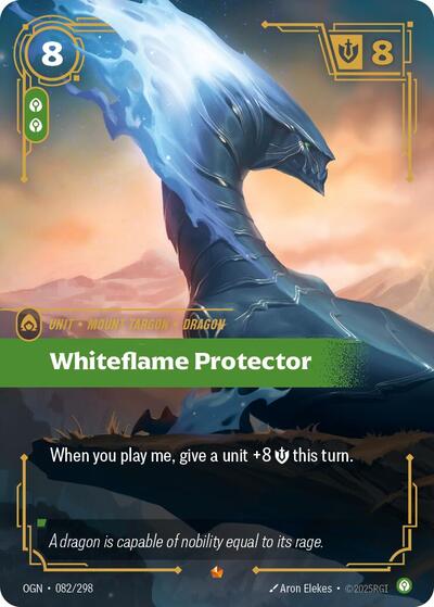 Whiteflame Protector - Front