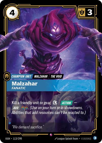 Malzahar - Fanatic - Front