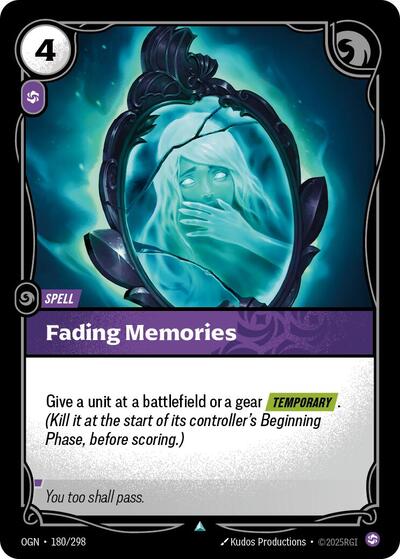 Fading Memories - Front