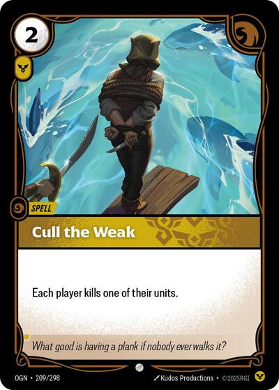Cull the Weak - Front