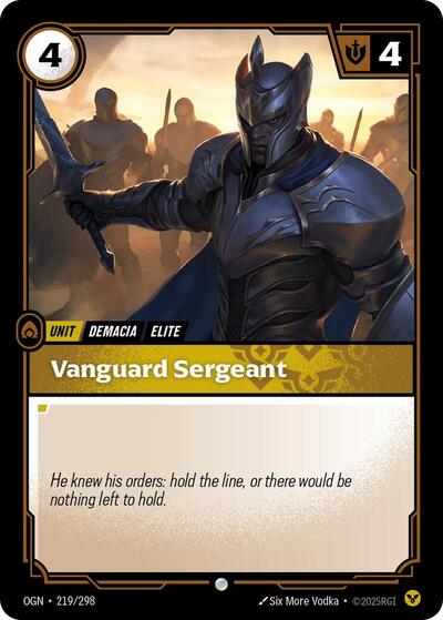 Vanguard Sergeant - Front