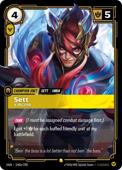 Sett - Kingpin (Alternate Art) - Front