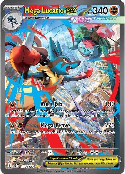 Mega Lucario ex - 179/132 - Front