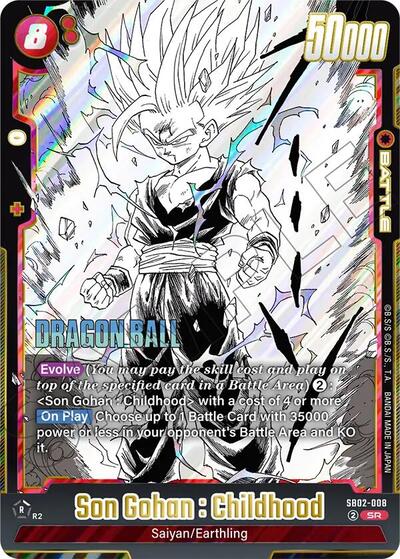 Son Gohan : Childhood - SB02-008 - Front