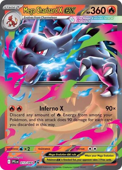 Mega Charizard X ex - 013/094 - Front