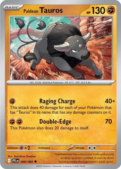 Paldean Tauros - Front