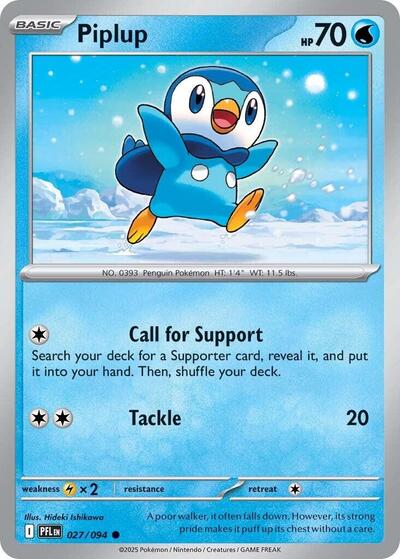 Piplup - 027/094 - Front