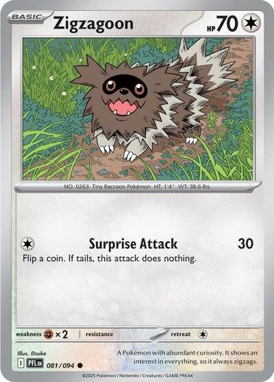 Zigzagoon - Front