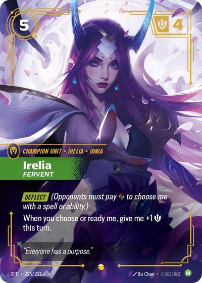Irelia, Fervent (Overnumbered) - Front