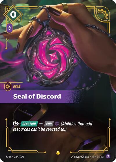 Seal of Discord (Overnumbered) - Front