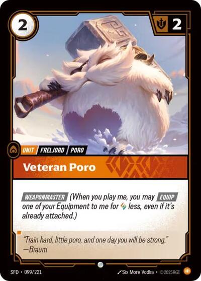 Veteran Poro - Front