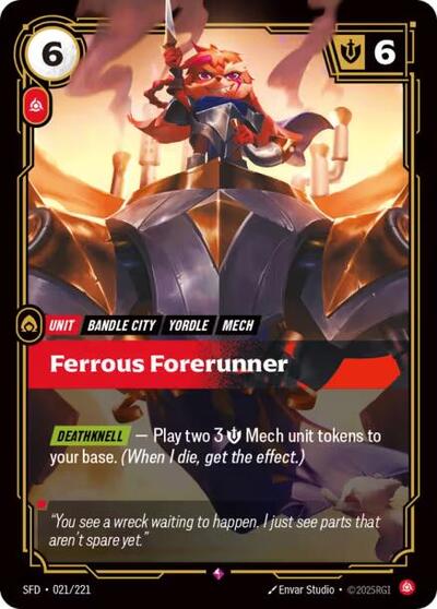 Ferrous Forerunner - Front