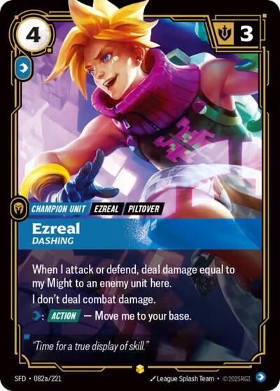 Ezreal - Dashing (Alternate Art) - Front
