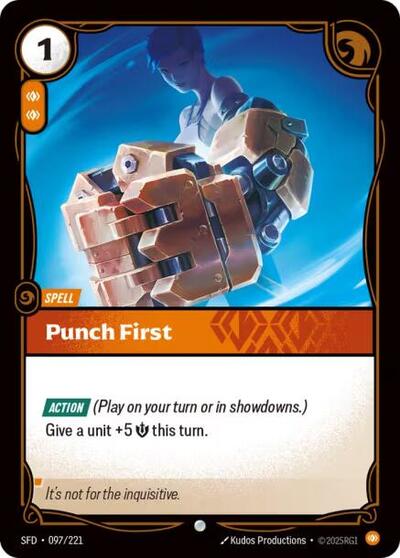 Punch First - Front