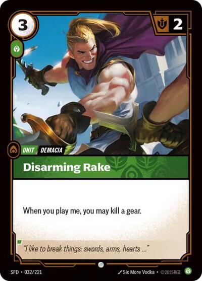 Disarming Rake - Front