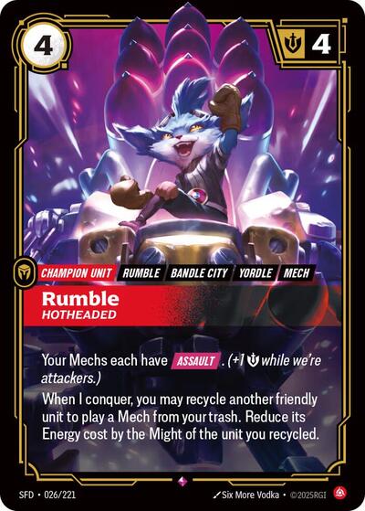 Rumble - Hotheaded - Front