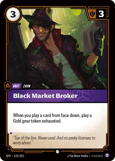 Black Market Broker - Front