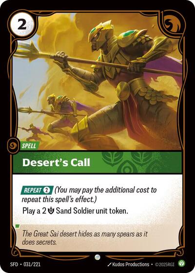 Desert's Call - Front