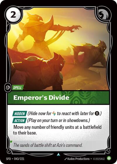 Emperor's Divide - Front