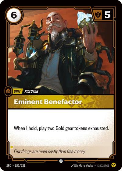 Eminent Benefactor - Front