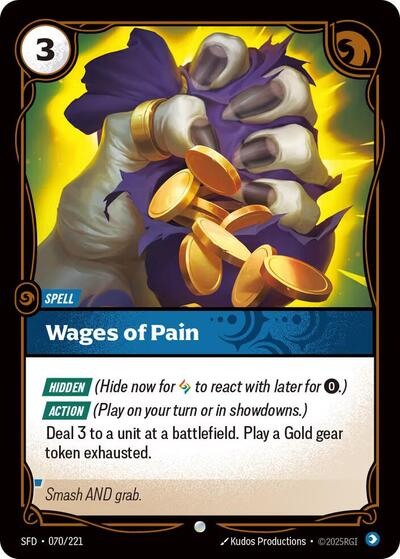 Wages of Pain - Front