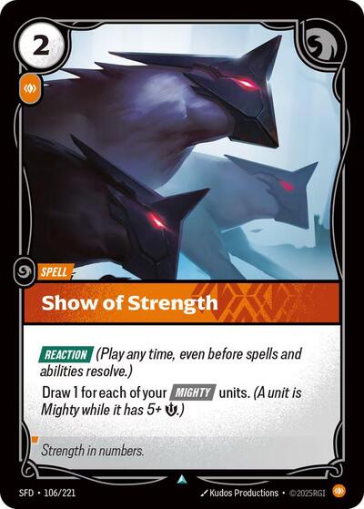 Show of Strength - Front